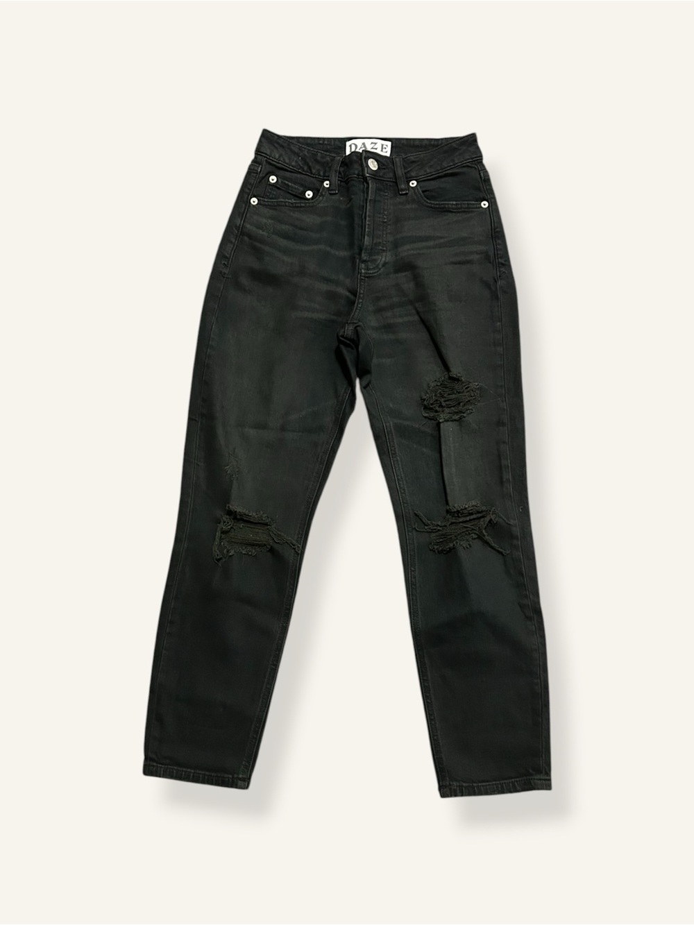 DAZE High-Rise Straight Leg Jeans